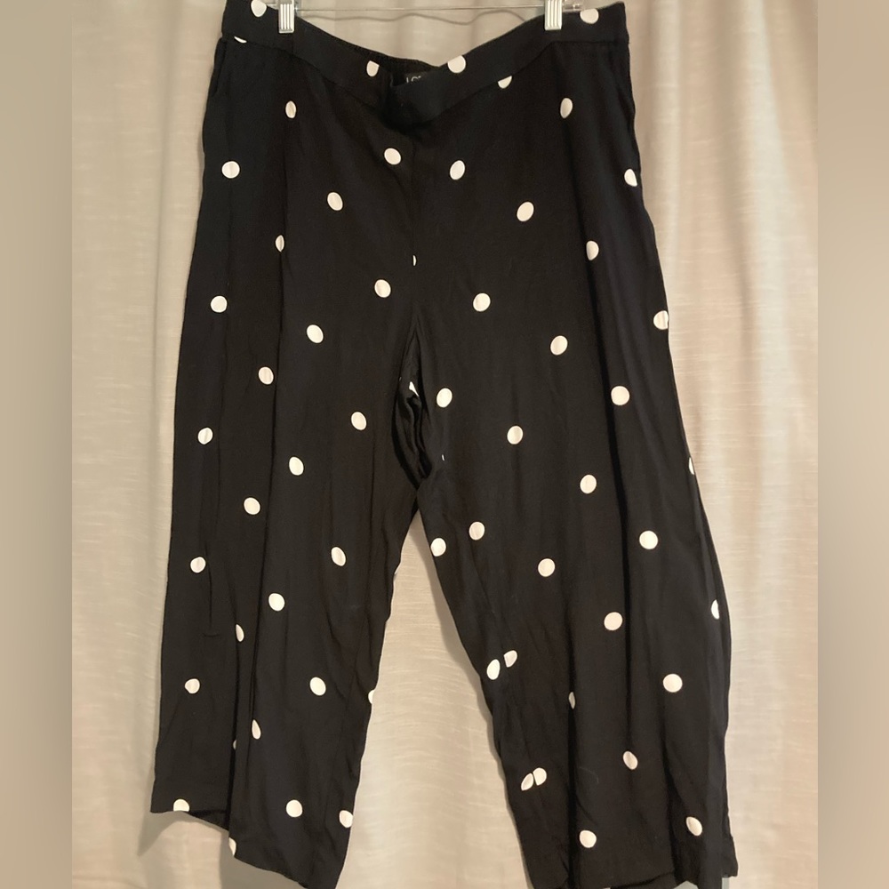 LOFT size XL cropped wide leg pant